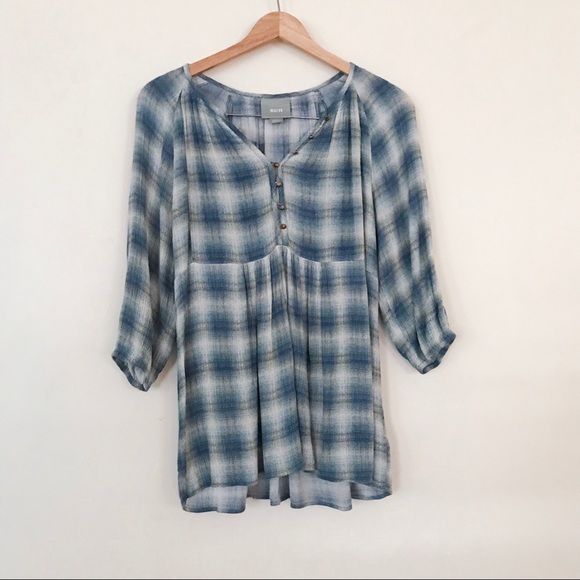 Anthropologie Maeve Cavalon Plaid Check Tunic XS - Picture 2 of 7